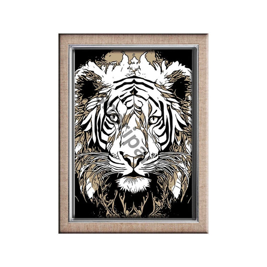sketching, colour pencil7-Tiger